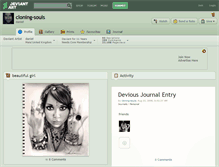 Tablet Screenshot of cloning-souls.deviantart.com