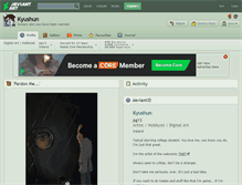 Tablet Screenshot of kyushun.deviantart.com