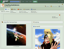 Tablet Screenshot of crazypsychoticdemon.deviantart.com
