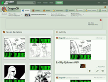 Tablet Screenshot of dragengd.deviantart.com