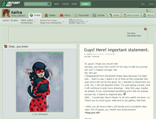 Tablet Screenshot of kallica.deviantart.com