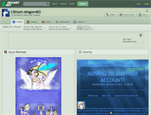 Tablet Screenshot of lithium-dragon482.deviantart.com