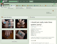 Tablet Screenshot of kkmaree.deviantart.com