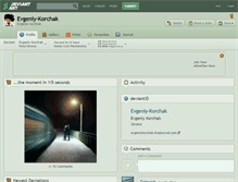 Tablet Screenshot of evgeniy-korchak.deviantart.com