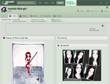 Tablet Screenshot of morbid-little-girl.deviantart.com