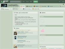 Tablet Screenshot of chellxglados.deviantart.com
