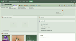 Desktop Screenshot of cardboardart.deviantart.com