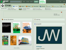 Tablet Screenshot of mrbadger.deviantart.com