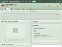Tablet Screenshot of antic-cafebou-kun.deviantart.com