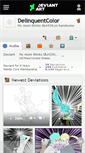 Mobile Screenshot of delinquentcolor.deviantart.com
