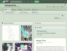 Tablet Screenshot of delinquentcolor.deviantart.com