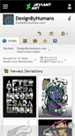 Mobile Screenshot of designbyhumans.deviantart.com