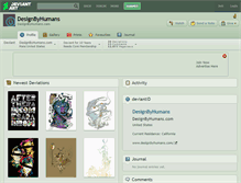 Tablet Screenshot of designbyhumans.deviantart.com