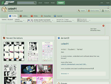 Tablet Screenshot of celes91.deviantart.com