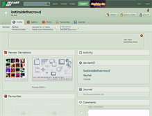 Tablet Screenshot of lostinsidethecrowd.deviantart.com