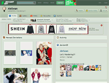 Tablet Screenshot of aleswan.deviantart.com