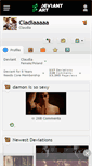 Mobile Screenshot of cladiaaaaa.deviantart.com