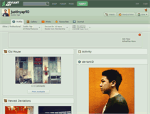 Tablet Screenshot of justinyap90.deviantart.com