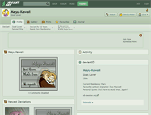 Tablet Screenshot of mayu-kawaii.deviantart.com
