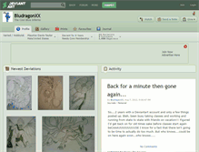 Tablet Screenshot of bludragonxx.deviantart.com