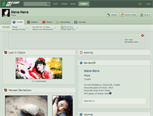 Tablet Screenshot of mava-mava.deviantart.com