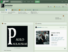 Tablet Screenshot of paulauskas.deviantart.com