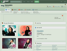 Tablet Screenshot of parandeh.deviantart.com