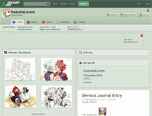 Tablet Screenshot of inazumalovers.deviantart.com