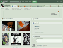 Tablet Screenshot of neosone.deviantart.com