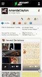 Mobile Screenshot of amandaclayton.deviantart.com