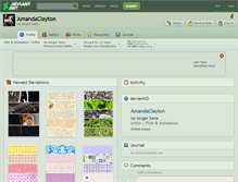 Tablet Screenshot of amandaclayton.deviantart.com