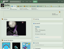 Tablet Screenshot of maxkas.deviantart.com