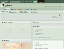 Tablet Screenshot of eeetiquette.deviantart.com