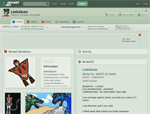 Tablet Screenshot of leekabuse.deviantart.com