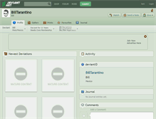 Tablet Screenshot of billtarantino.deviantart.com