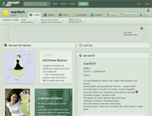 Tablet Screenshot of mariferh.deviantart.com