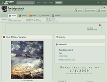 Tablet Screenshot of flordelys-stock.deviantart.com