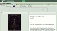 Desktop Screenshot of black-angel-kitteh.deviantart.com