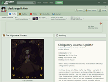 Tablet Screenshot of black-angel-kitteh.deviantart.com