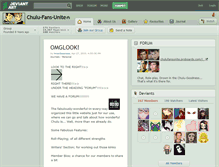 Tablet Screenshot of chulu-fans-unite.deviantart.com