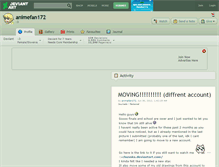 Tablet Screenshot of animefan172.deviantart.com