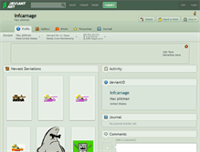 Tablet Screenshot of infcarnage.deviantart.com