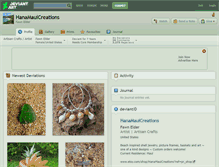 Tablet Screenshot of hanamauicreations.deviantart.com