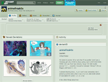 Tablet Screenshot of animefreak0o.deviantart.com