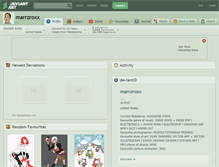 Tablet Screenshot of marrzroxx.deviantart.com