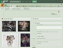 Tablet Screenshot of l2l.deviantart.com