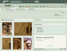 Tablet Screenshot of dropship.deviantart.com