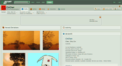 Desktop Screenshot of cinchan.deviantart.com