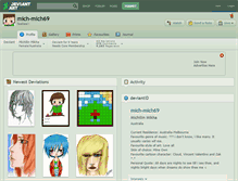 Tablet Screenshot of mich-mich69.deviantart.com