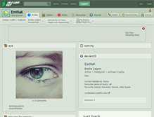 Tablet Screenshot of emiliak.deviantart.com